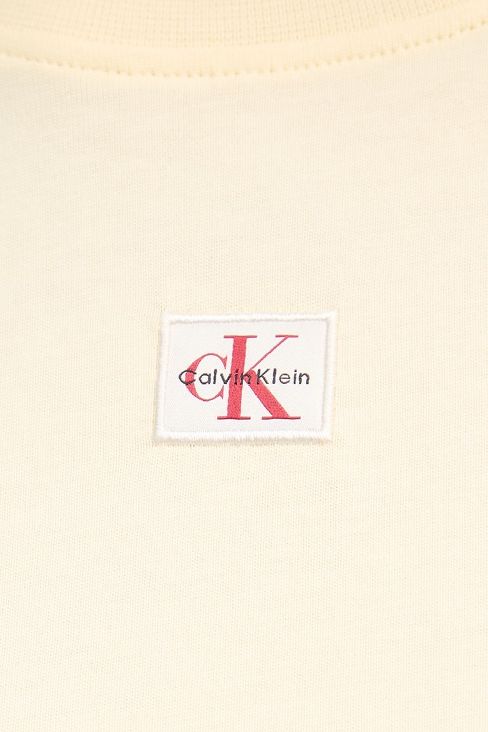 Calvin Klein Jeans šaty bavlnené LV047F228G žltá