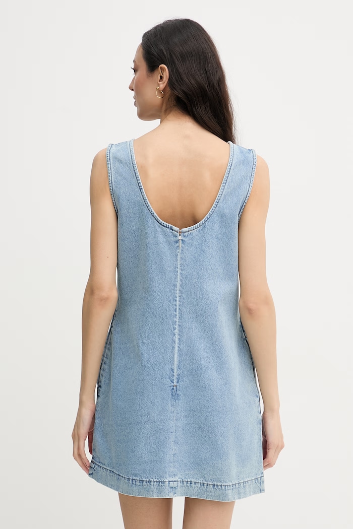Oblečenie Calvin Klein Jeans šaty rifľové LV047F499G modrá
