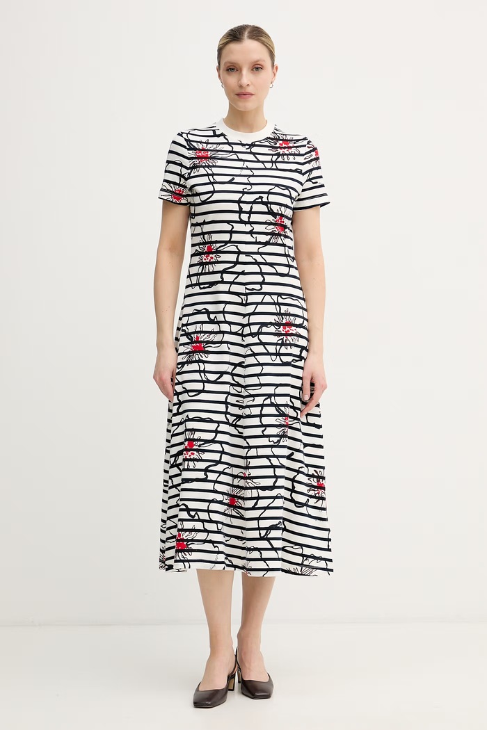 Tommy Hilfiger rochie bumbac bleumarin WW0WW50825