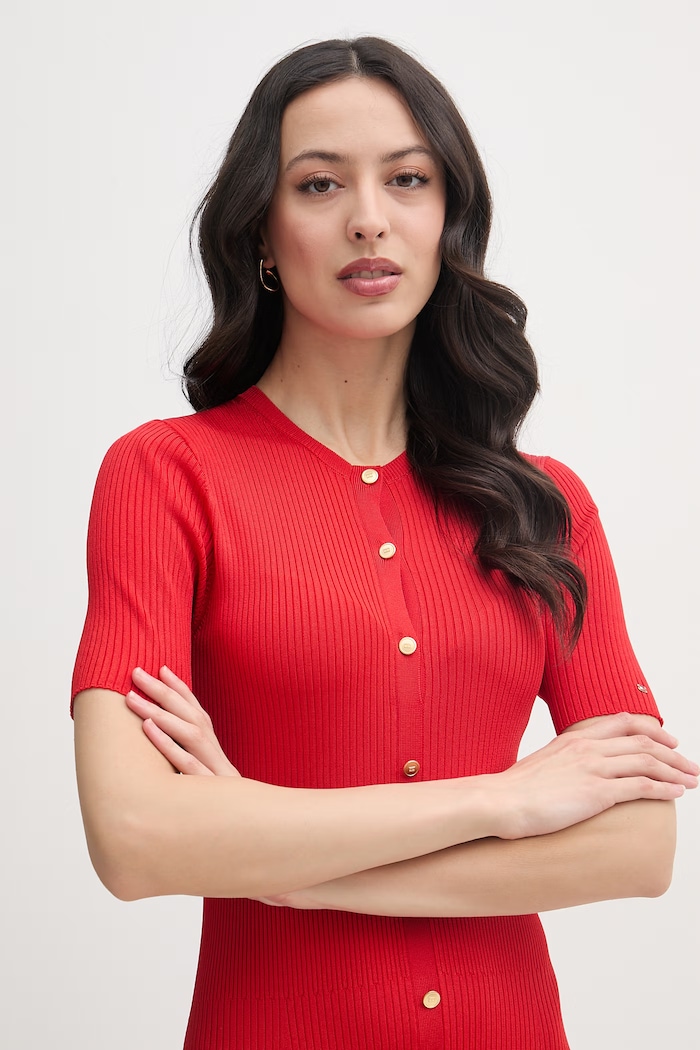 Tommy Hilfiger rochie rosu WW0WW48521