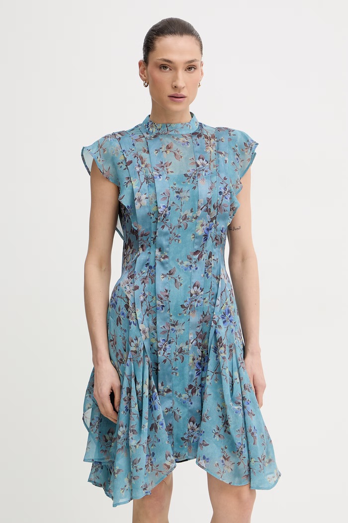 Φόρεμα AllSaints FLEUR κοντό μπλε W115DE