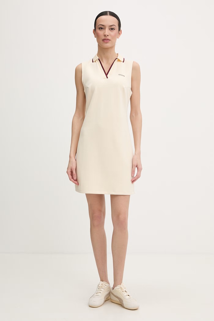 Guess стандартна рокля JASMINE V6GK02.K2928 бежов SS26