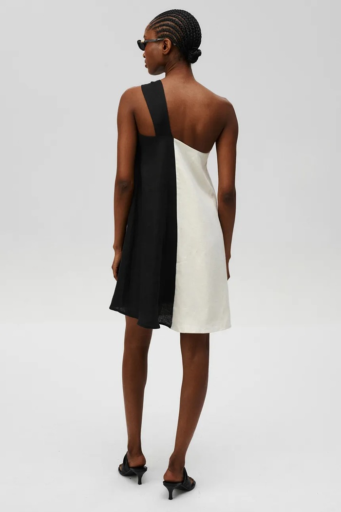 Ленена рокля Undress Code Orchid Dress 1167UC черен SS26