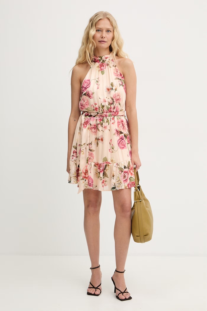 Guess šaty DANIELE W6GKAE.W2555 béžová SS26