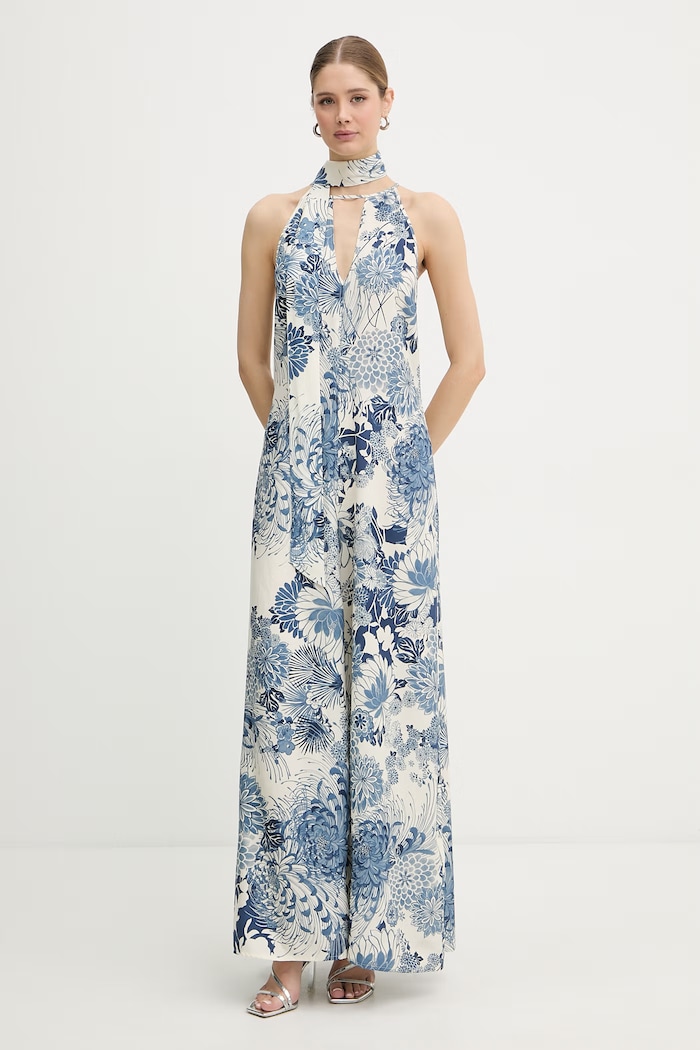 Guess šaty z viskózy W6GK01.W1573 modrá SS26