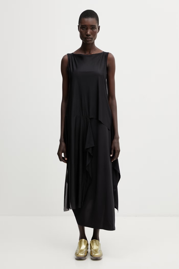 Y-3 MESH DRESS sukienka gładka czarny KD1548