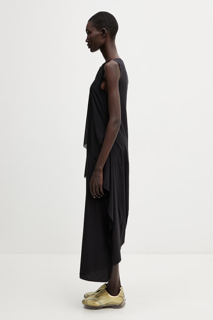 Y-3 MESH DRESS sukienka gładka KD1548 czarny SS26