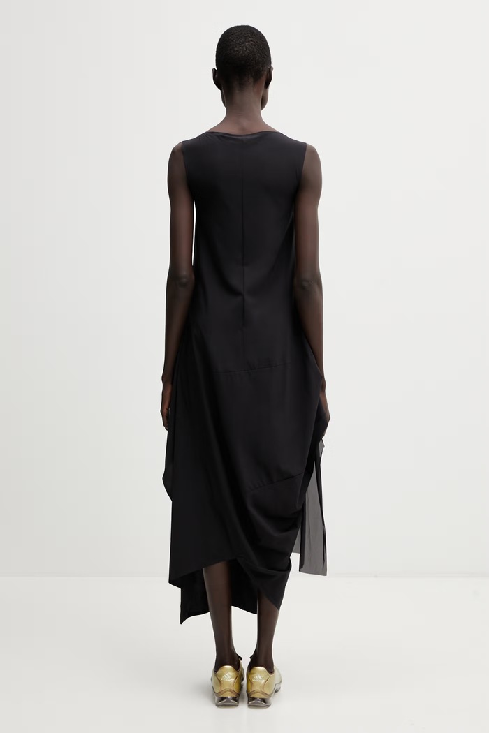 Odzież Y-3 MESH DRESS sukienka gładka KD1548 czarny