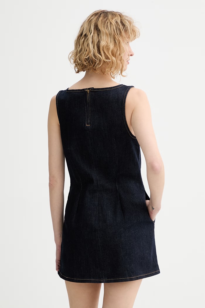 Îmbrăcăminte Levi's rochie jeans LITTLE DENIM 005EN bleumarin