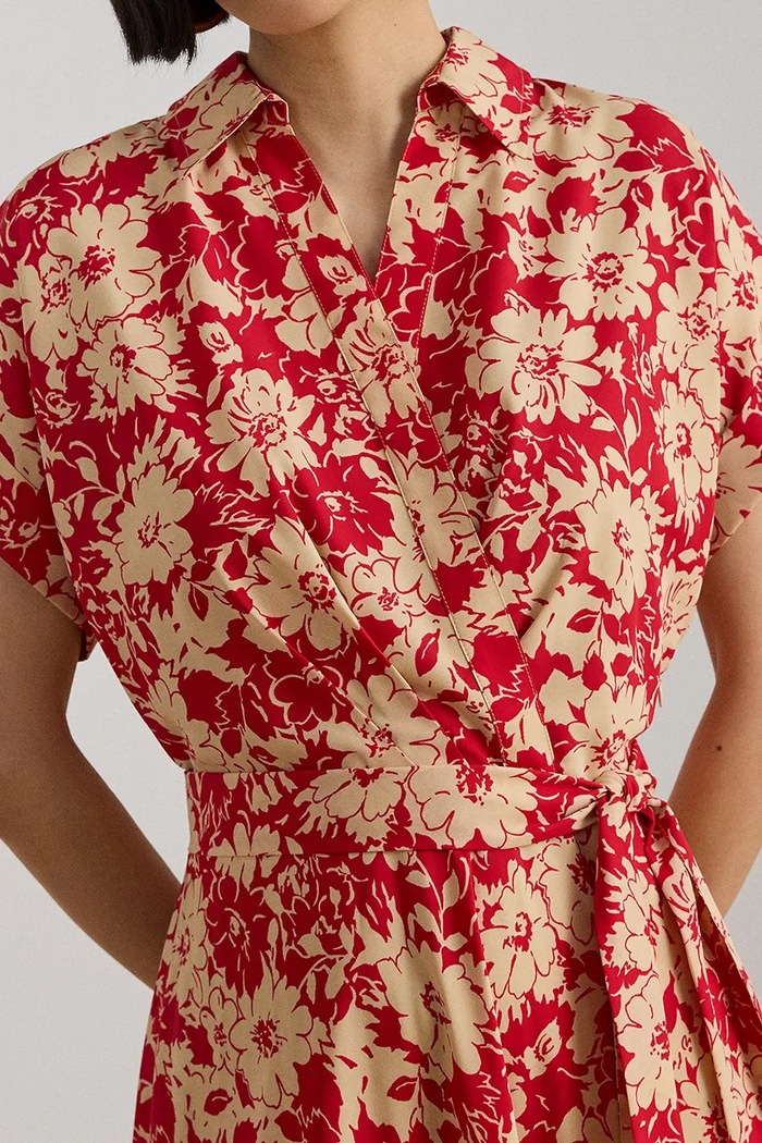 Obleka Lauren Ralph Lauren rdeča 200P08692