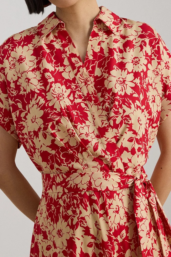 Obleka Lauren Ralph Lauren rdeča 200P08692