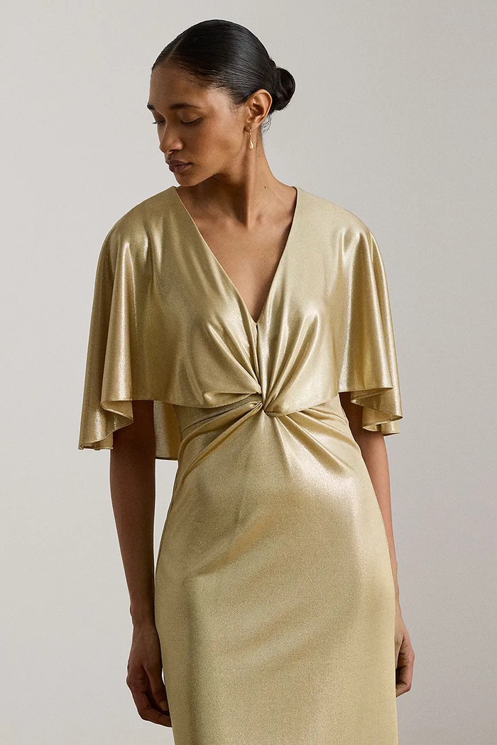 Odzież Lauren Ralph Lauren sukienka rozkloszowana 253P04061 beżowy