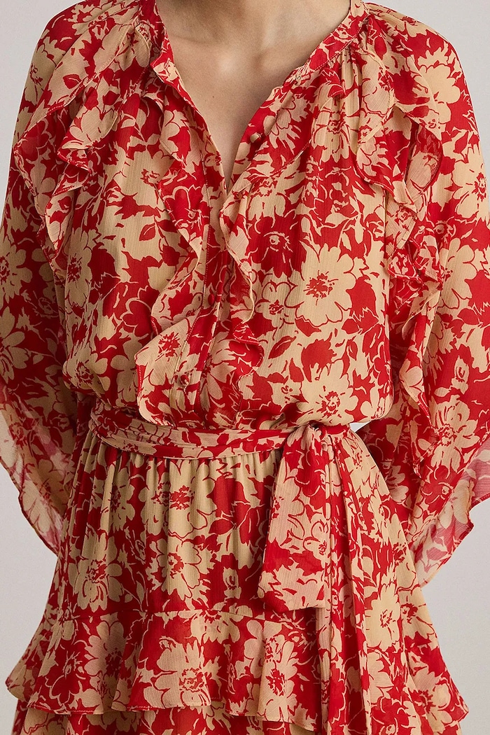 Lauren Ralph Lauren rochie de vară rosu 200P08669