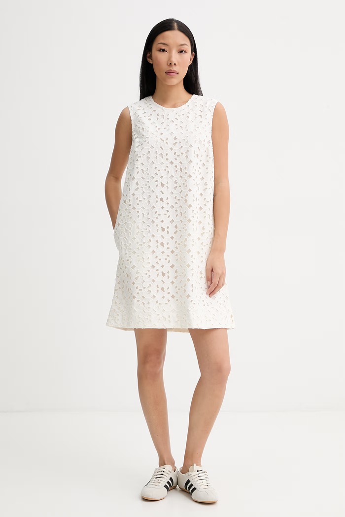 Marimekko лятна рокля от памук бежов 095210
