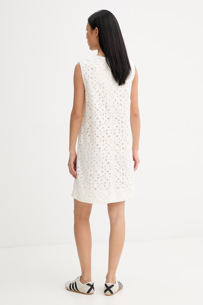 Дрехи Marimekko лятна рокля от памук 095210 бежов