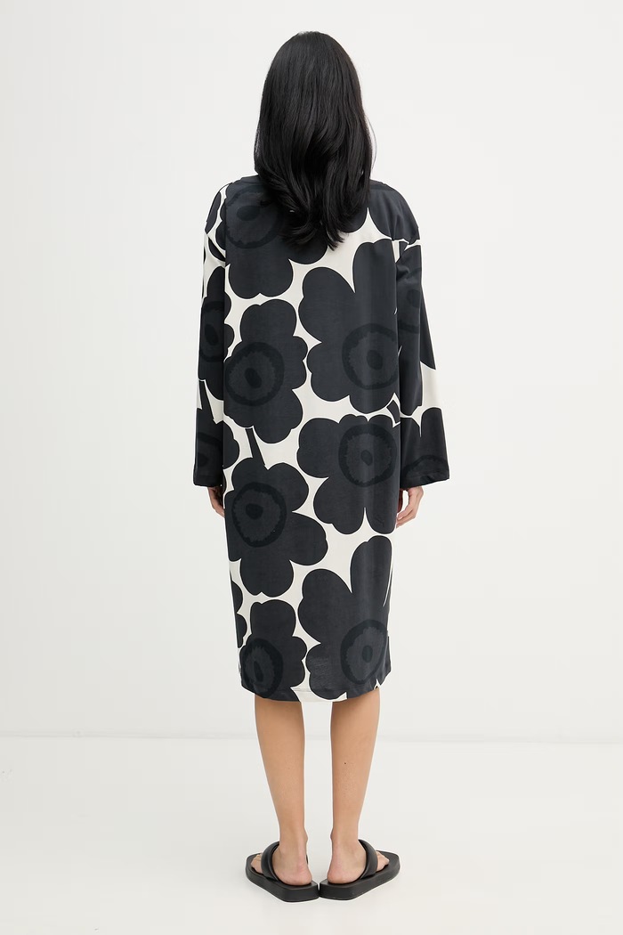 Îmbrăcăminte Marimekko rochie din bumbac 095040 negru