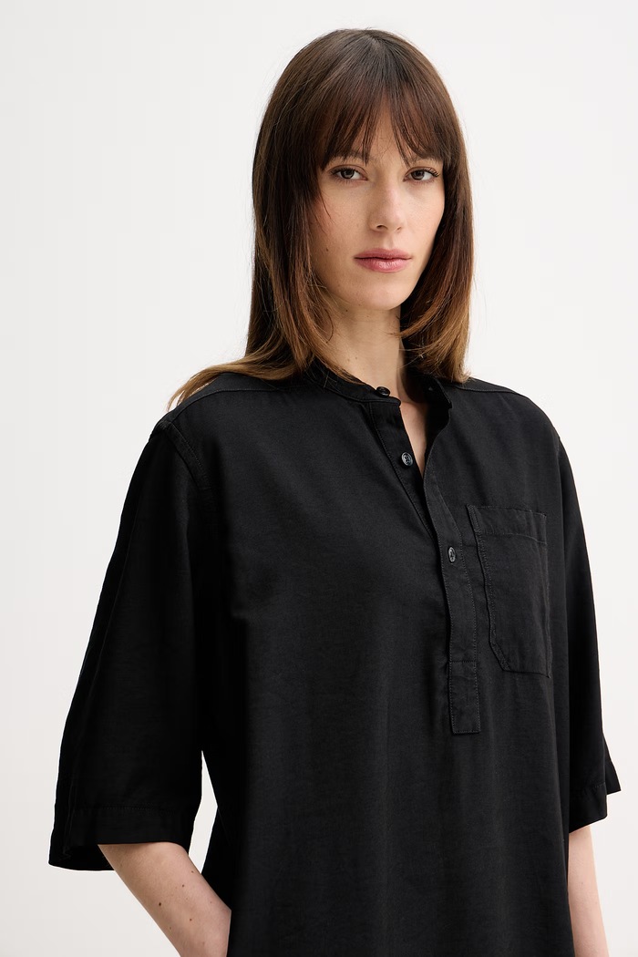 G-Star viskózové košeľové šaty Shirt dress čierna D28402.E393