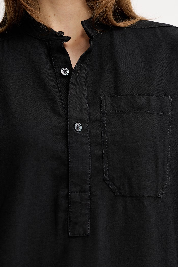 G-Star viskózové košeľové šaty Shirt dress D28402.E393 čierna