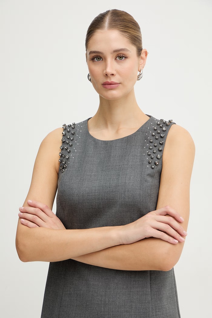Šaty s prímesou vlny MAX&Co. MCOUGOLA sivá 2616221071200