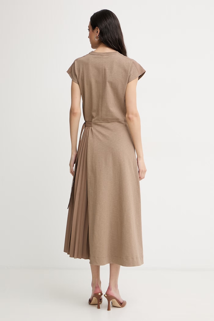 Îmbrăcăminte Max&Co. rochie evazată cu bumbac MCOCOLIBRI 2616621044200 maro