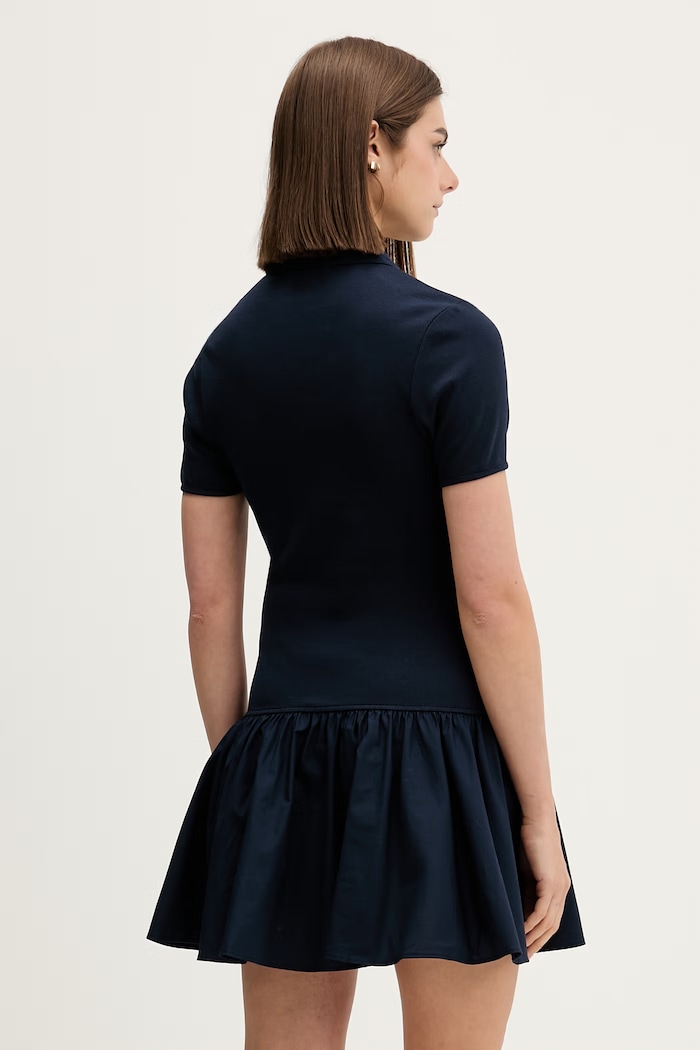 Oblečenie Tommy Jeans šaty s bavlnou DW0DW22331 tmavomodrá
