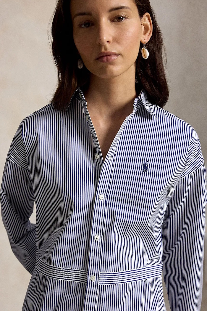 Polo Ralph Lauren sukienka bawełniana 211B22754 niebieski