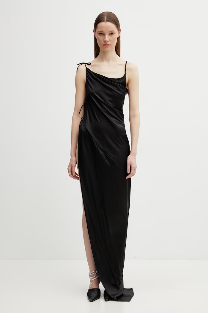 Rick Owens DRKSHDW Taco rochie simplă negru DS01F4516.JL