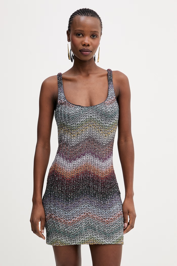Φόρεμα Missoni εμπριμέ πολύχρωμο DS26SG1L.BC005Y