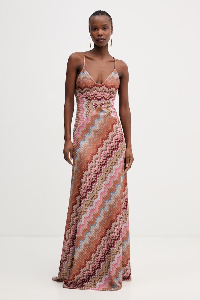 Missoni sukienka casual pomarańczowy DS26SG29.BR014T