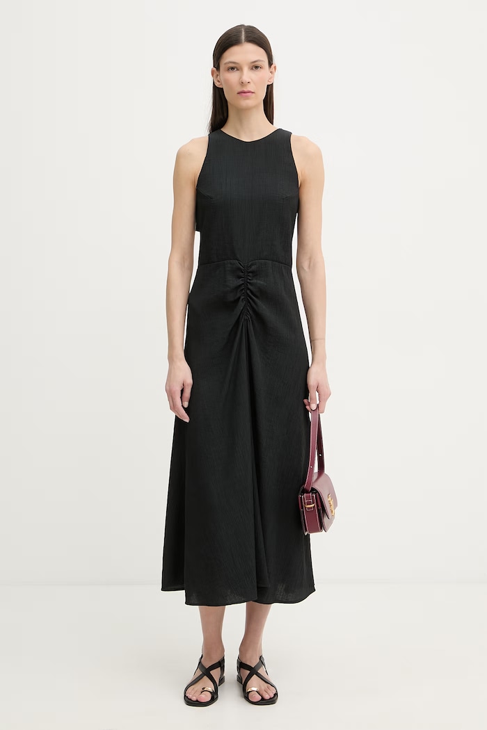 Sessun rochie cu vâscoză 26205002 negru SS26