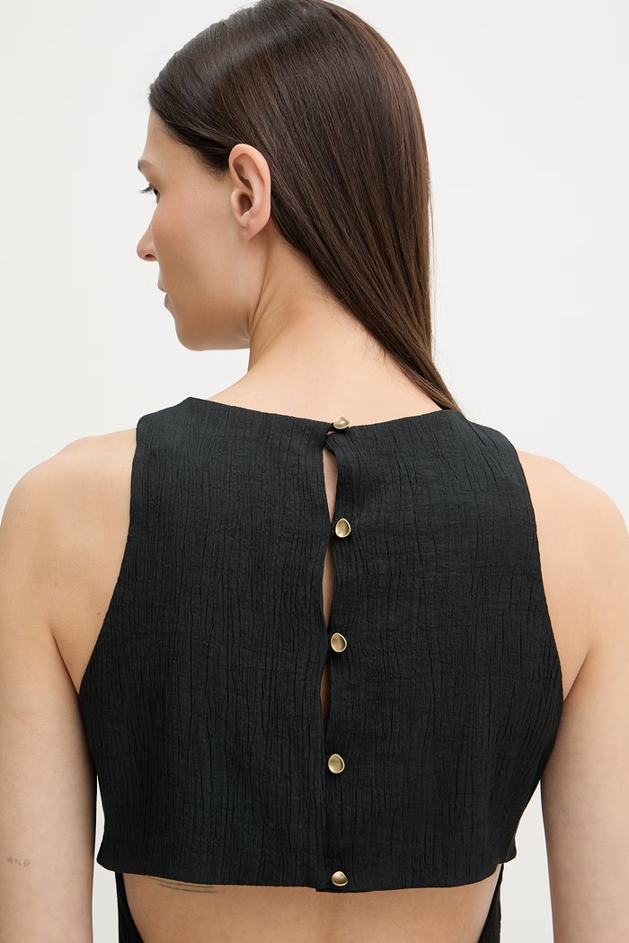 Sessun rochie cu vâscoză 26205002 negru