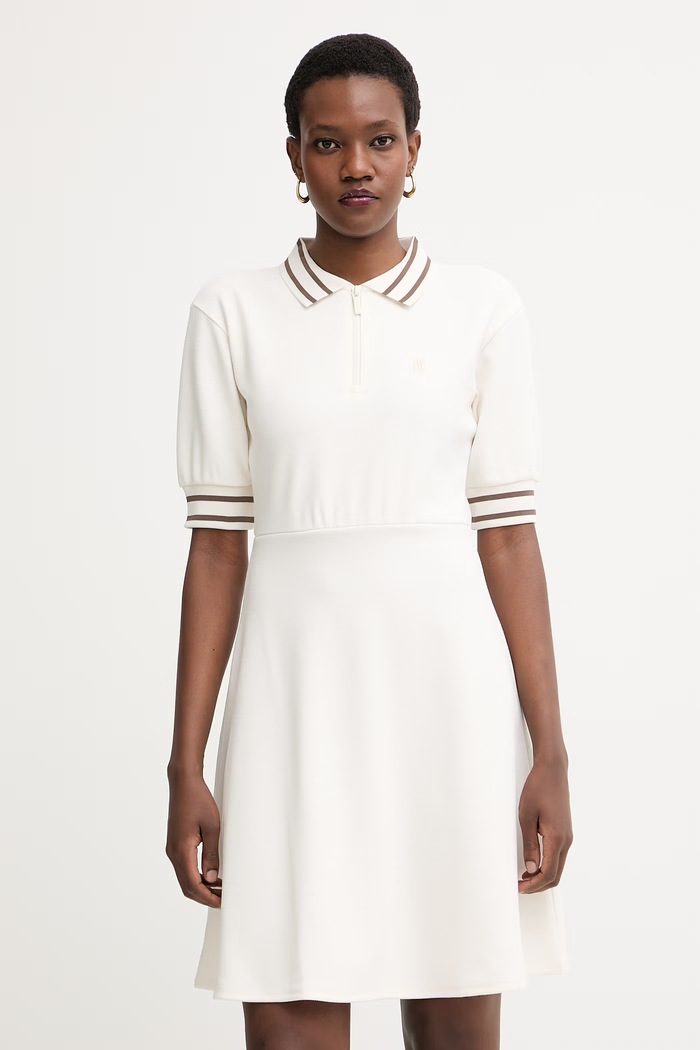 Armani Exchange sukienka beżowy XW001739.AF13401
