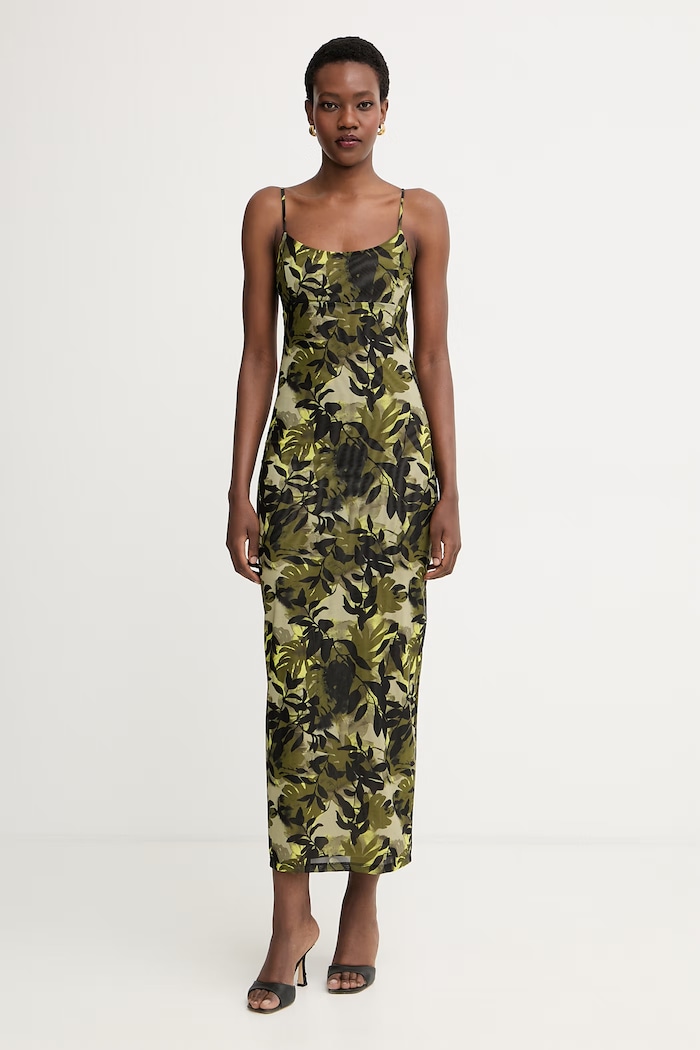 Armani Exchange rochie verde XW002054.AF21292