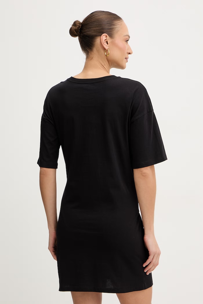 Oblačila Bombažna obleka Armani Exchange XW002085.AF10356 črna