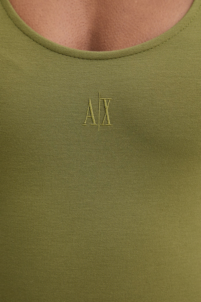 Armani Exchange rochie XW000820.AF13729 verde