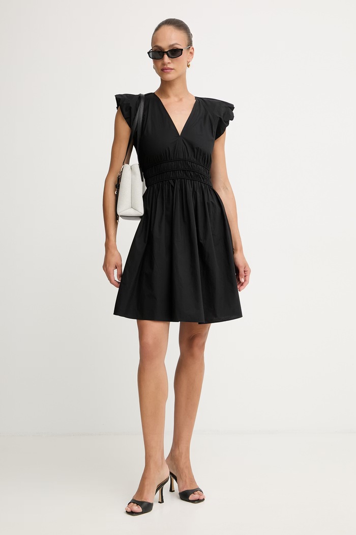BOSS Orange rochie de vară din bumbac C Darico 50559093 negru SS26