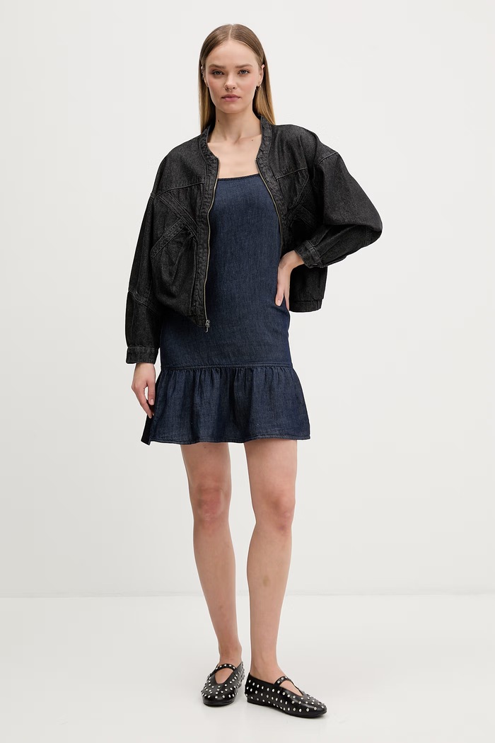 HUGO Blue šaty rifľové Kabati-1_B 50559414 tmavomodrá SS26