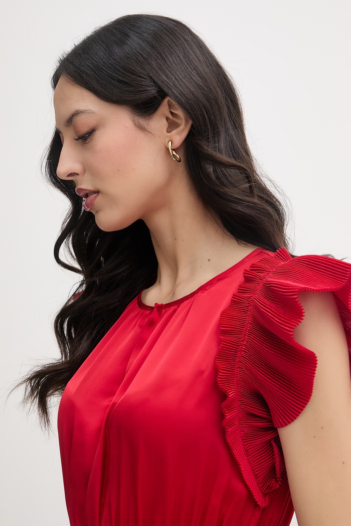 Joop! rochie plisată rosu 30100585