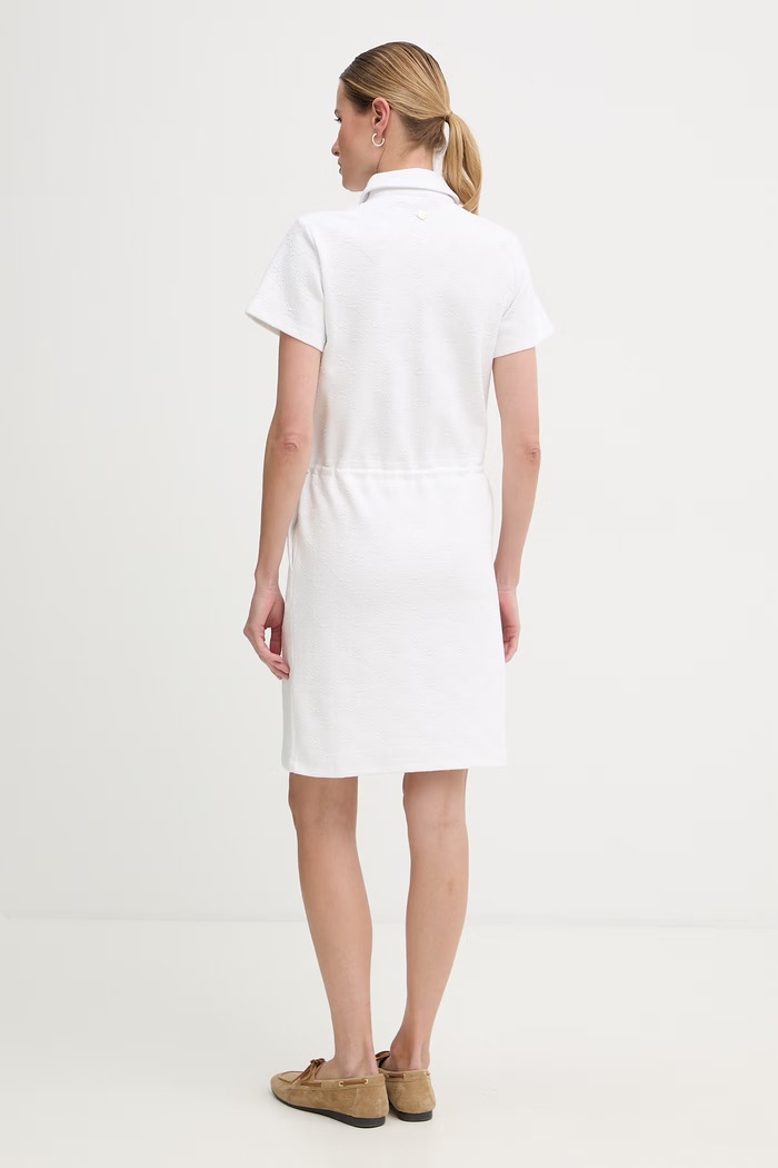Îmbrăcăminte Joop! rochie cu adaos de bumbac 30102140 alb