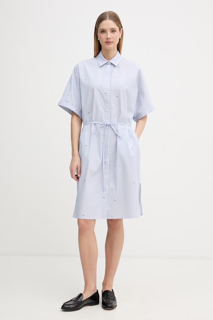 Joop! rochie de bumbac albastru 30102171