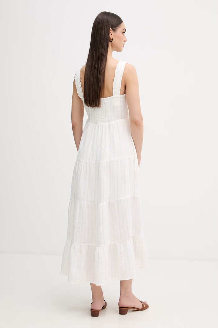 Oblečenie Bavlnené šaty Dkny DJ6D9178 biela