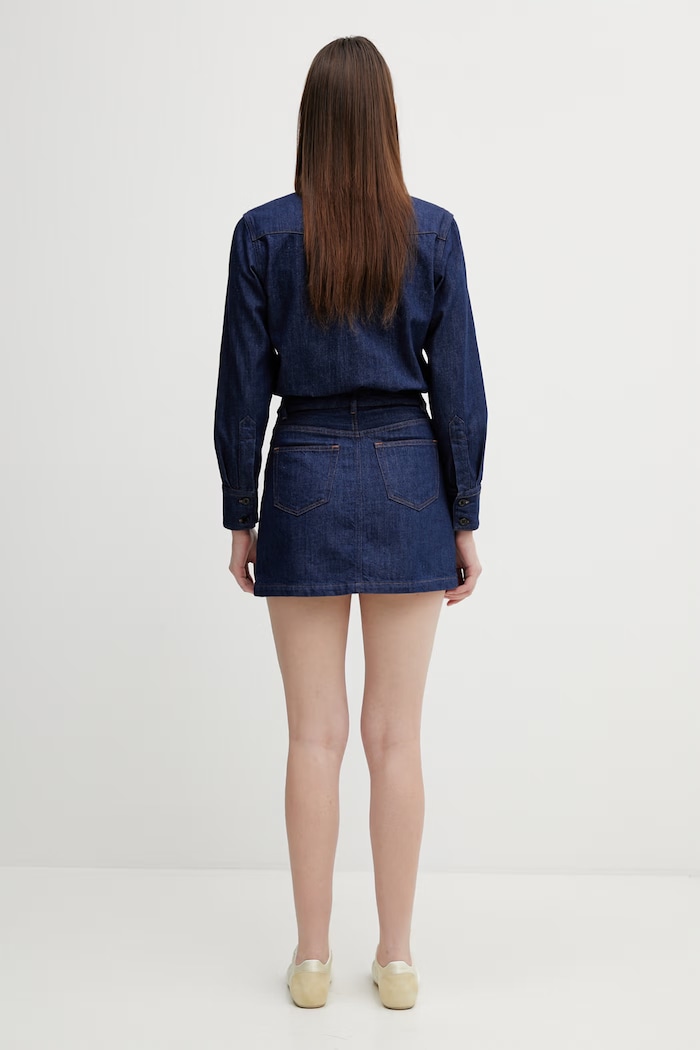 Одяг Джинсова сукня A.P.C. Robe Chemise Western COHMJ.F35250 темно-синій