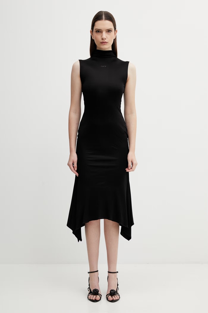 Off-White rochie casual negru 2DB578S26JER001