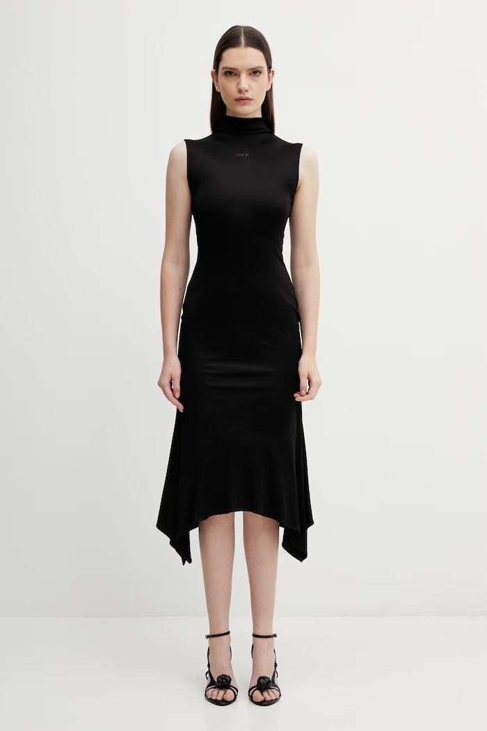 Off-White rochie casual negru 2DB578S26JER001