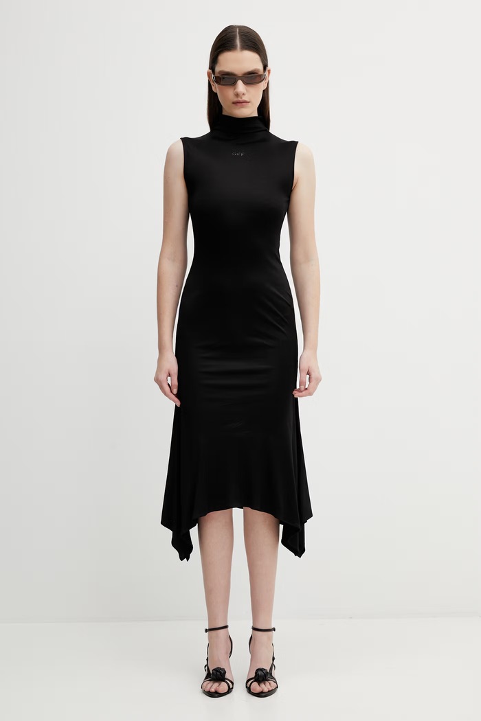 Off-White rochie 2DB578S26JER001 negru