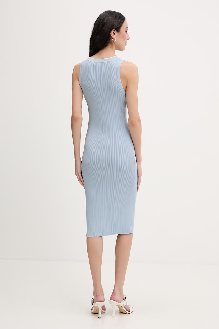 Karl Lagerfeld šaty s viskózou B2W13004 modrá SS26