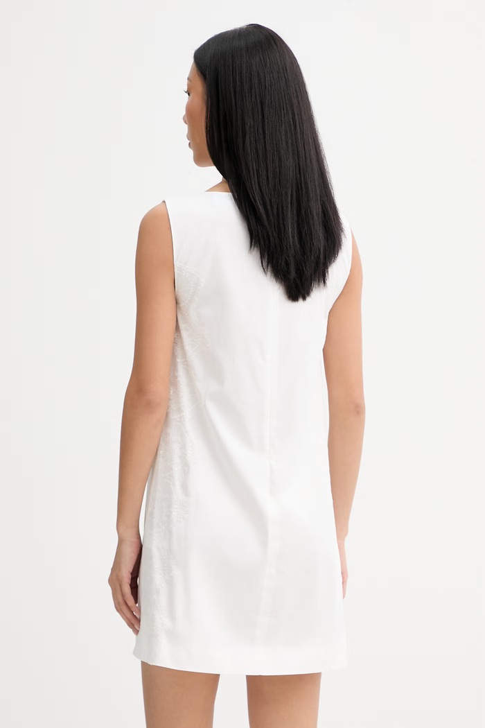 Îmbrăcăminte blugirl Blumarine rochie cu bumbac RA6194.T544A alb