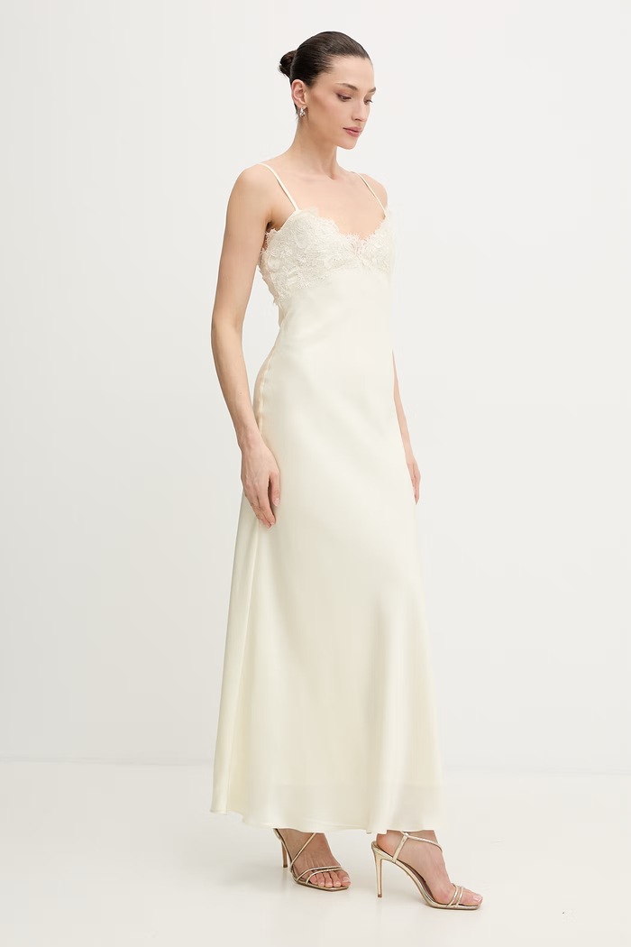 Φόρεμα Bardot 60228DB μπεζ SS26