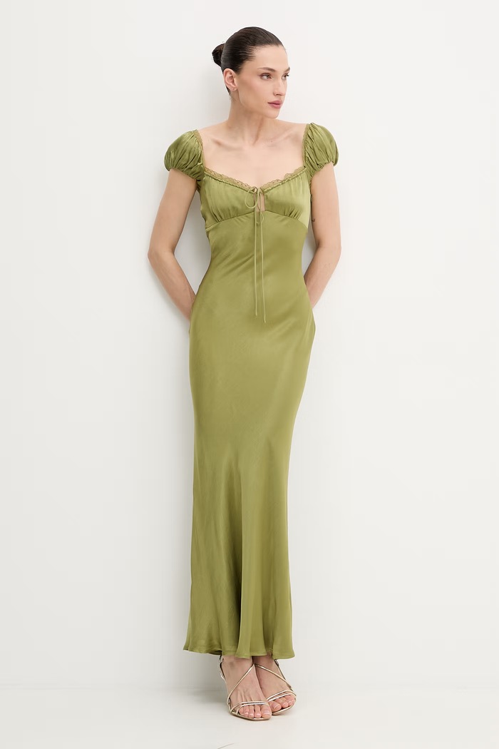 Obleka Bardot 60241DB1 zelena SS26