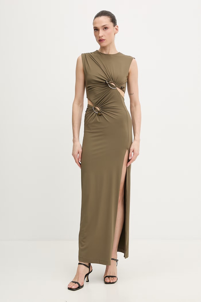 Obleka Bardot 60289DB zelena SS26